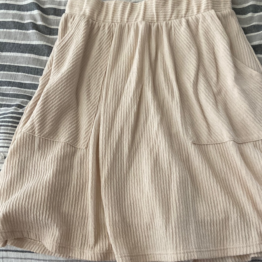 Cream Midi Skirt